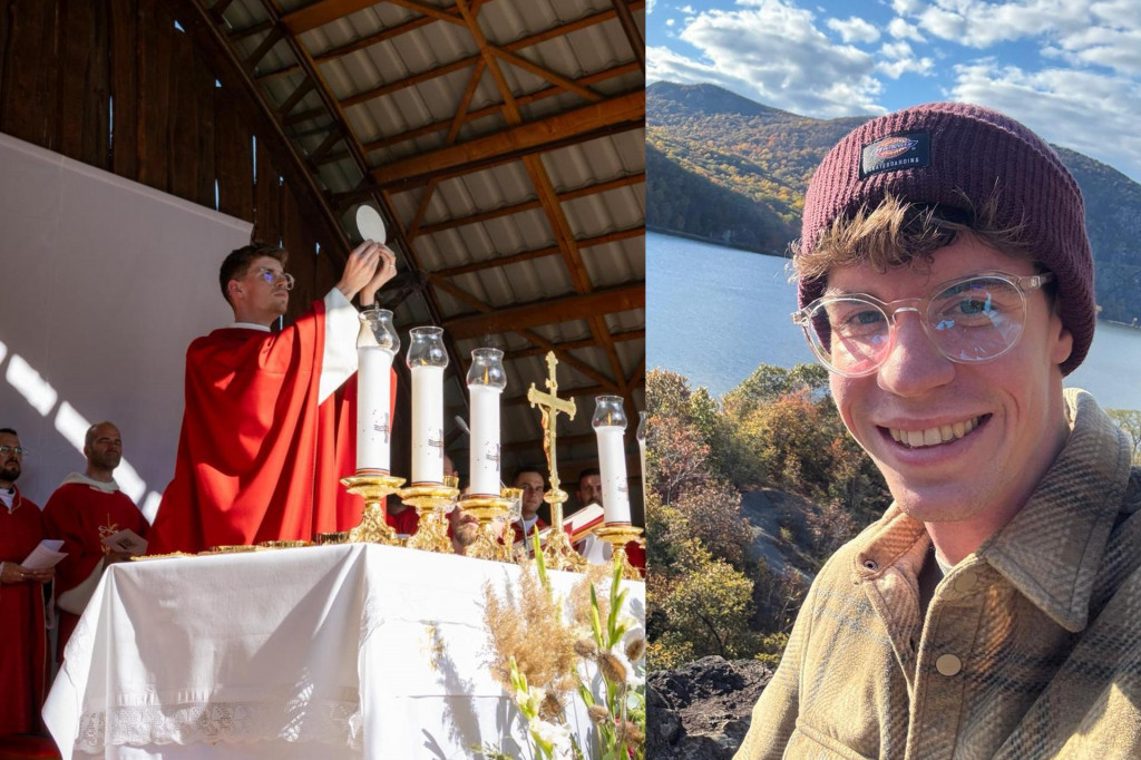 Marek Lehock&yacute; rob&iacute; kňaza.