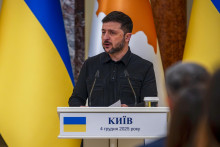 Ukrajinský prezident Volodymyr Zelenskyj. FOTO TASR/AP