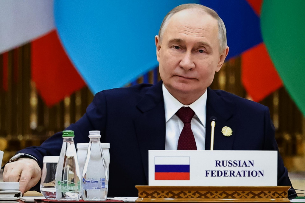 Na snímke ruský prezident Vladimir Putin. FOTO: TASR/AP