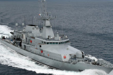 Hliadkové plavidlo írskeho námorníctvo LÉ William Butler Yeats. FOTO: Irish Defense Forces