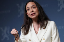 Nositeľka Nobelovej ceny za mier, venezuelská politička María Corina Machadová. FOTO: REUTERS