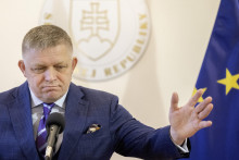 Na sn&iacute;mke premi&eacute;r SR Robert Fico (Smer-SD) počas tlačovej konferencie po 115. sch&ocirc;dze Vl&aacute;dy SR 19. novembra 2025. FOTO TASR - Martin Baumann FOTO: Martin Baumann