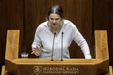 Poslankyňa parlamentu M&aacute;ria Kol&iacute;kov&aacute; (SaS). FOTO: TASR/Martin Baumann