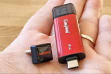 SanDisk Extreme Fit a Kingston Dual Portable SSD FOTO: V&aacute;clav N&yacute;vlt, Technet.cz