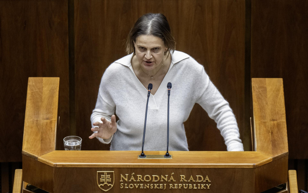 Na sn&iacute;mke poslankyňa parlamentu SR M&aacute;ria Kol&iacute;kov&aacute; (SaS) počas 43. sch&ocirc;dze NR SR 10. decembra 2025 v Bratislave.

FOTO: TASR/Martin Baumann
