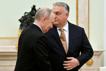 Rusk&yacute; prezident Vladimir Putin a maďarsk&yacute; premi&eacute;r Viktor Orb&aacute;n. FOTO: REUTERS
