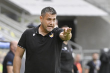 Branislav Fodrek pozdvihol klub zo Žitn&eacute;ho ostrova herne aj v&yacute;sledkovo. FOTO: TASR/P. Neubauer