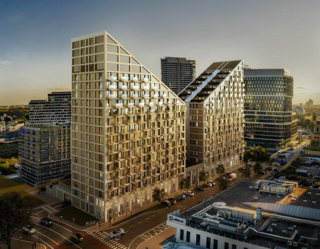 Na sn&iacute;mke je projekt Metropolis a v&yacute;hľad na downtown.

