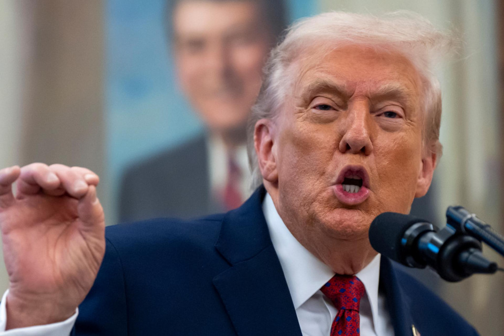 Na sn&iacute;mke prezident USA Donald Trump. FOTO: TASR/AP