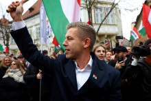 P&eacute;ter Magyar, l&iacute;der opozičnej strany TISZA. FOTO: Reuters