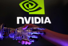 Technologick&aacute; spoločnosť Nvidia h&yacute;be akciov&yacute;mi trhmi oboma smermi. FOTO: Reuters