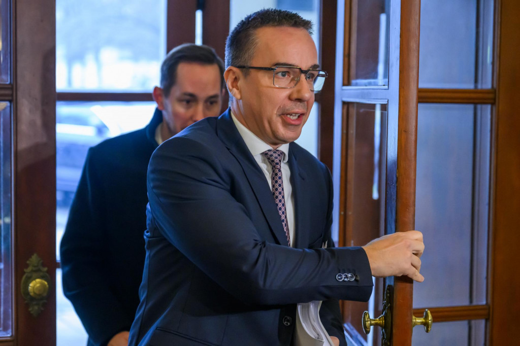 Na sn&iacute;mke minister pr&aacute;ce, soci&aacute;lnych vec&iacute; a rodiny Erik Tom&aacute;&scaron; (Hlas-SD). FOTO: TASR/Jaroslav Nov&aacute;k