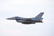 St&iacute;hačka F-16. FOTO: TASR/P: Neubauer