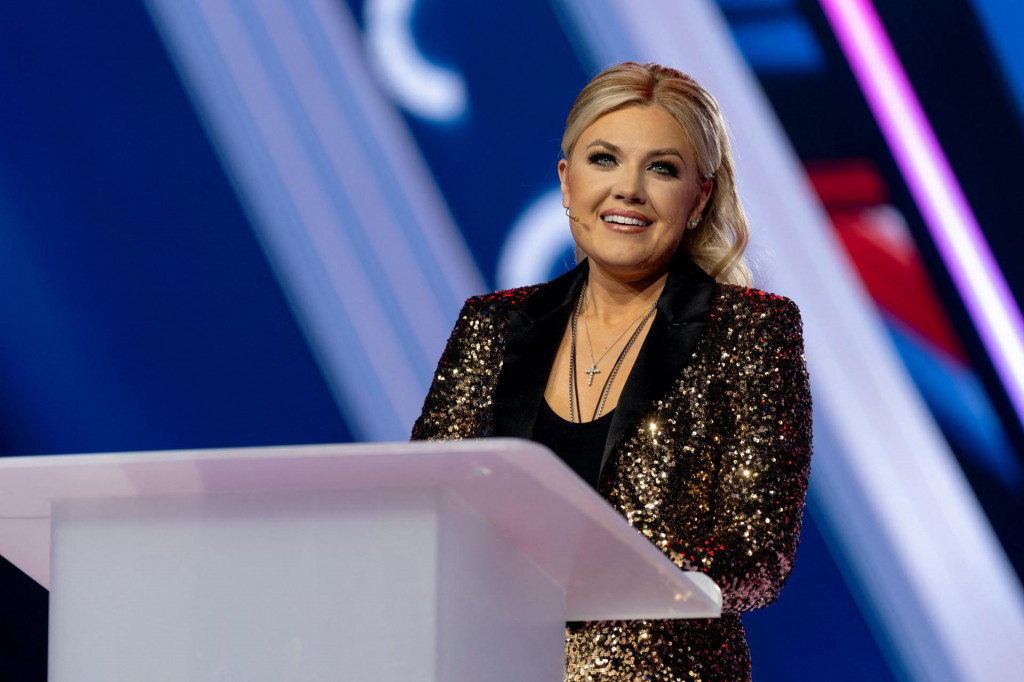 Vdova po Charliem Kirkovi, Erika Kirkov&aacute;. FOTO: REUTERS