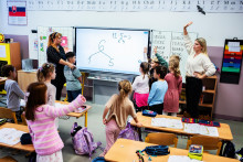 Z&aacute;kladn&aacute; &scaron;kola Černy&scaron;evsk&eacute;ho 8 v bratislavskej Petržalke. FOTO: HN/Miroslava Spodniakov&aacute;