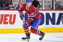 Slovensk&yacute; hokejista Juraj Slafkovsk&yacute;. FOTO: Reuters/Eric Bolte-Imagn Images