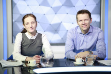 Zuzana M&uacute;čka - Rada pre rozpočtov&uacute; zodpovednosť a Radovan Ďurana - Analytik INESS.

FOTO: HN/Matej Duman