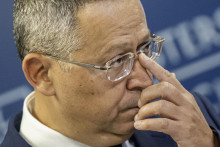 Na sn&iacute;mke minister financi&iacute; Ladislav Kamenick&yacute;. FOTO: TASR/Martin Baumann