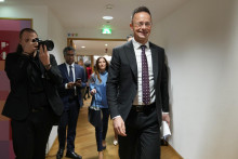 Maďarsk&yacute; minister zahraničn&yacute;ch vec&iacute; P&eacute;ter Szijj&aacute;rt&oacute;. FOTO: TASR/AP