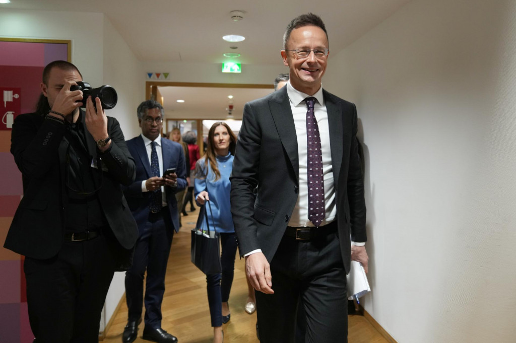 Maďarsk&yacute; minister zahraničn&yacute;ch vec&iacute; P&eacute;ter Szijj&aacute;rt&oacute;. FOTO: TASR/AP