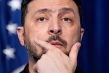 Ukrajinsk&yacute; prezident Volodymyr Zelenskyj. FOTO TASR/AP

