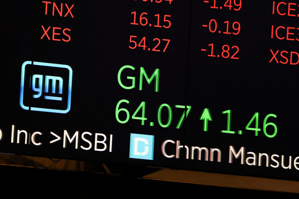 Akcie spoločnosti General Motors. FOTO: REUTERS