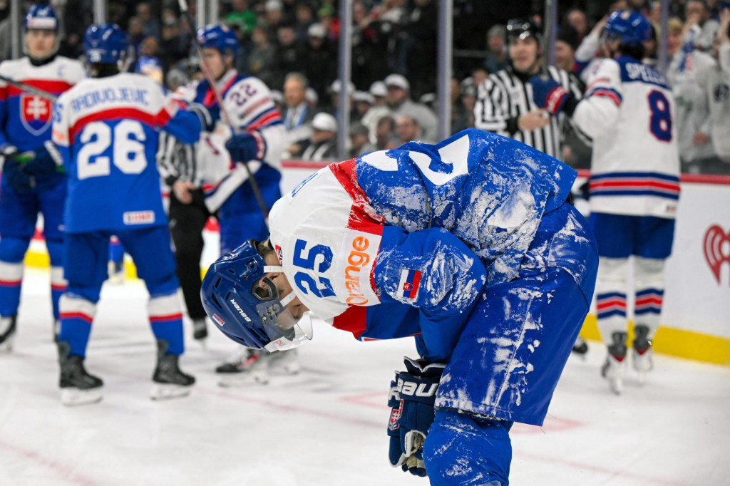 Slovensk&yacute; obranca Andrej Fabu&scaron;. FOTO: Nick Wosika-Imagn Images