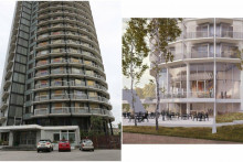 Rekon&scaron;trukcia budovy rezortu obrany, b&yacute;val&yacute; vojensk&yacute; intern&aacute;t Hviezda.

FOTO: HN/Peter Mayer, MOSR