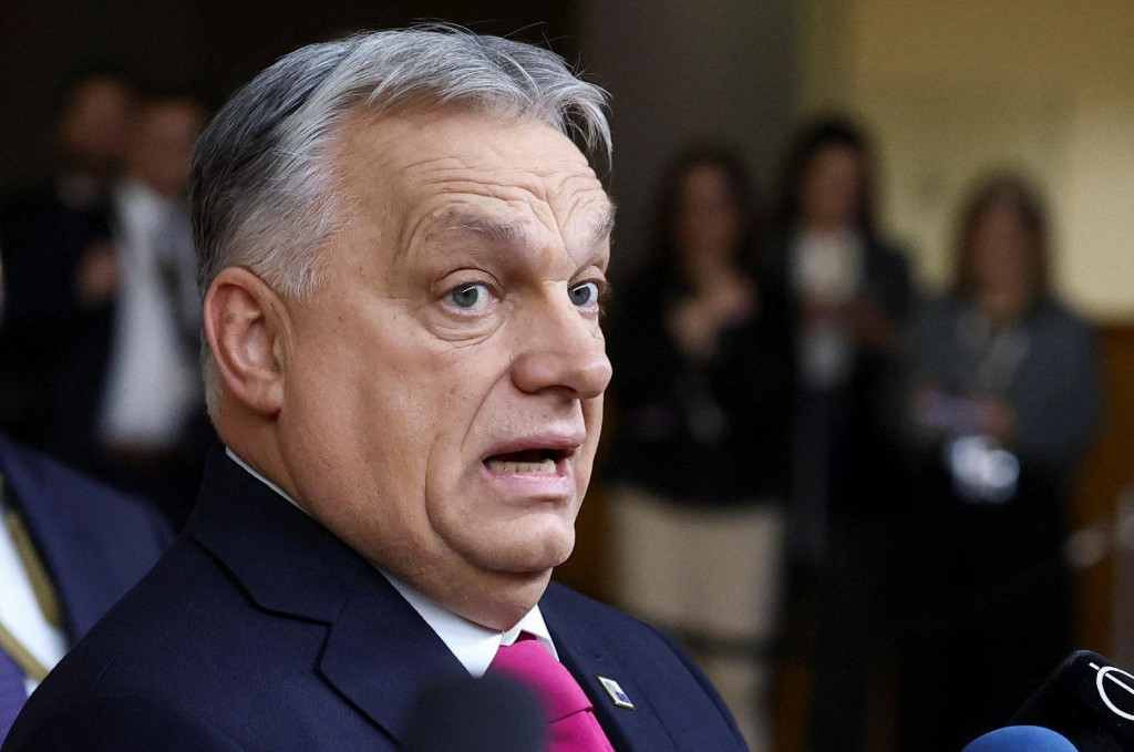 Maďarsk&yacute; premi&eacute;r Viktor Orb&aacute;n hovoril 18. decembra s novin&aacute;rmi na summite E&Uacute; v Bruseli. FOTO: Reuters