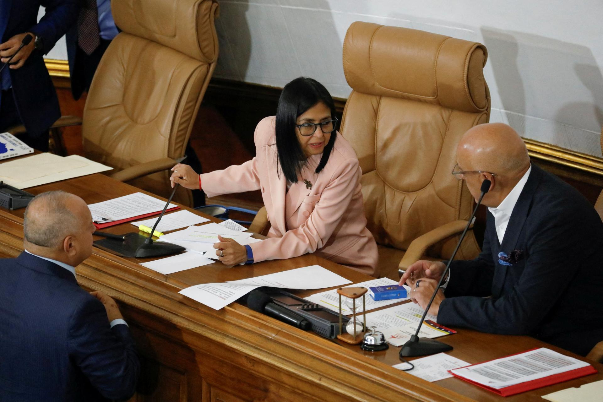 Venezuelská viceprezidentka Rodríguezová vyzvala Spojené štáty na spoluprácu