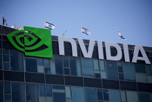 Logo spoločnosti Nvidia. FOTO: Reuters