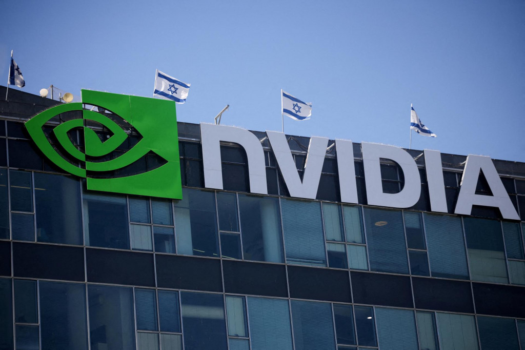 Logo spoločnosti Nvidia. FOTO: Reuters