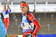 Slovensk&aacute; biatlonistka Anastasia Kuzminov&aacute;. FOTO: TASR/M. Sv&iacute;tok