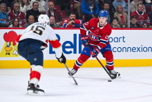 Slovensk&yacute; hokejista Juraj Slafkovsk&yacute;. FOTO: Reuters/David Kirouac-Imagn Images