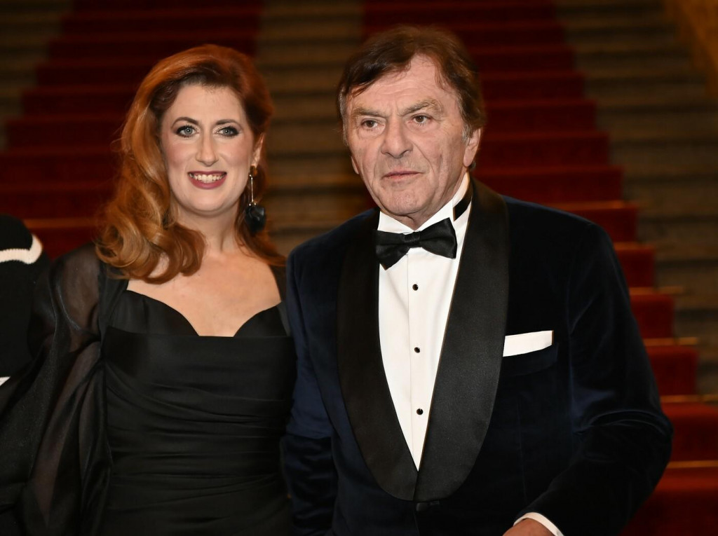 Pavel Tr&aacute;vniček s manželkou Monikou.