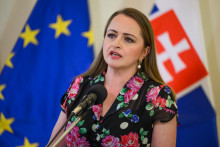 Prezidentka Konfeder&aacute;cie odborov&yacute;ch zv&auml;zov Monika Uhlerov&aacute;. FOTO: TASR/Jaroslav Nov&aacute;k