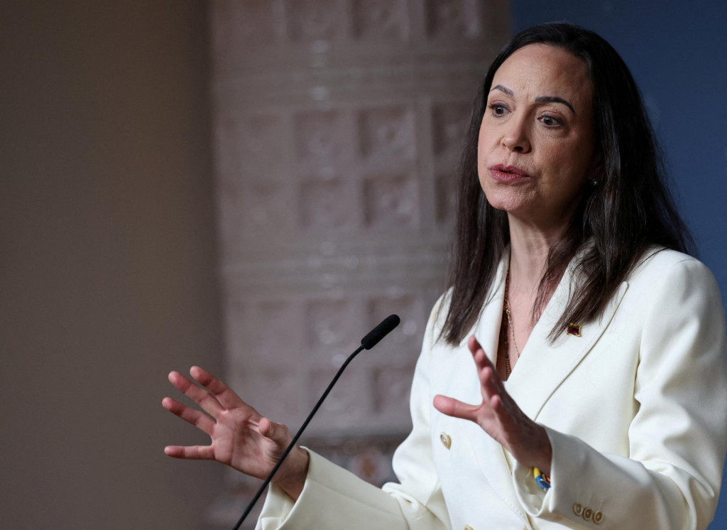 Držiteľka Nobelovej ceny mieru Maria Corina Machadov&aacute;. FOTO: Reuters