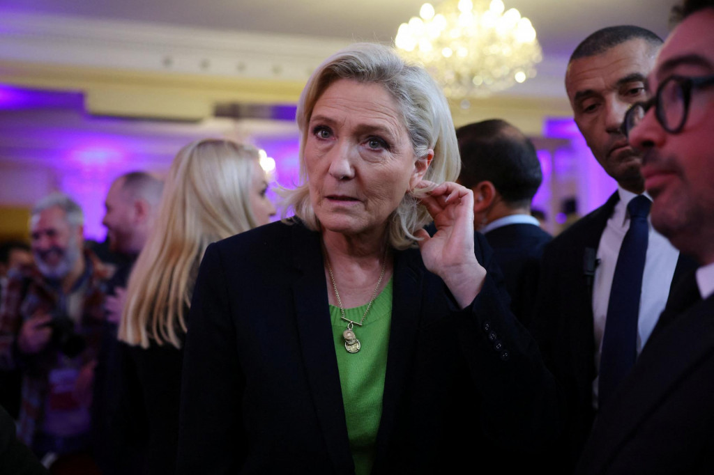 Predsedn&iacute;čka poslaneck&eacute;ho klubu N&aacute;rodn&eacute;ho združenia Marine Le Penov&aacute;. FOTO: Reuters