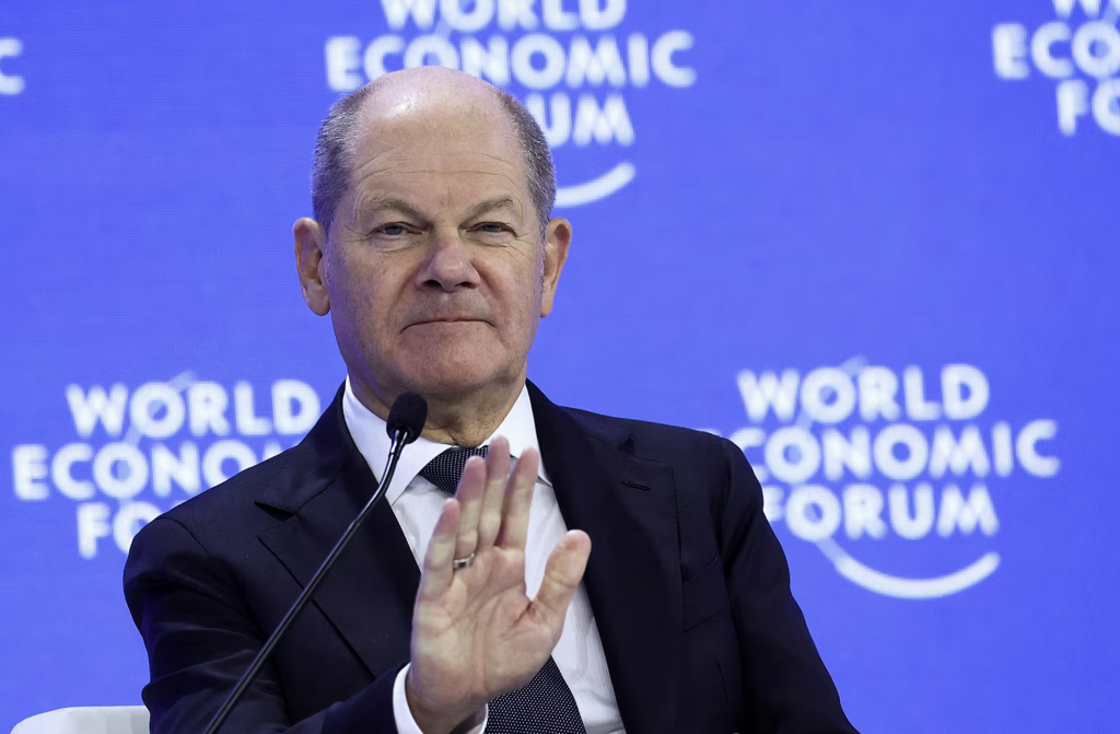 B&yacute;val&yacute; nemeck&yacute; kancl&aacute;r Olaf Scholz na Svetovom ekonomickom f&oacute;re v Davose 2025 FOTO: Reuters
