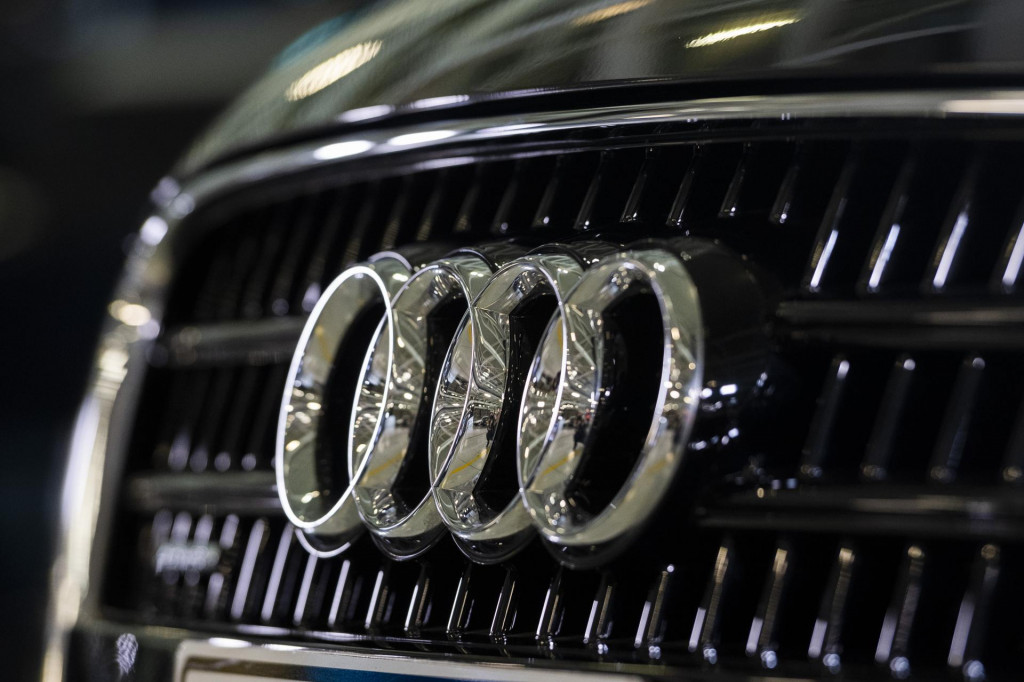 Logo automobilky Audi. FOTO: TASR/Jaroslav?Nov&aacute;k