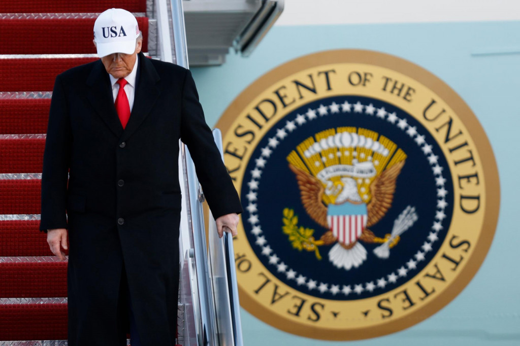 Na sn&iacute;mke prezident USA Donald Trump. FOTO: TASR/AP
