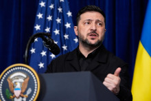 Ukrajinsk&yacute; prezident Volodymyr Zelenskyj. FOTO: TASR/AP