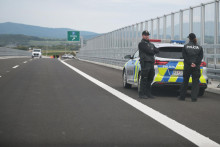 Na sn&iacute;mke nov&yacute;, vy&scaron;e 14 kilometrov dlh&yacute; ťah r&yacute;chlostnej cesty R2 Ko&scaron;ice, &Scaron;aca - Ko&scaron;ick&eacute; Oľ&scaron;any, II. &uacute;sek, ktor&yacute; sl&aacute;vnostne otvorili v Ko&scaron;iciach 24. septembra 2025.. FOTO:TASR/F. Iv&aacute;n