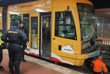 V Ostrave sa zrazili električky. FOTO: Facebook/Policie ČR