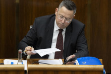 Na sn&iacute;mke minister financi&iacute; Ladislav Kamenick&yacute;. FOTO:TASR/M. Baumann