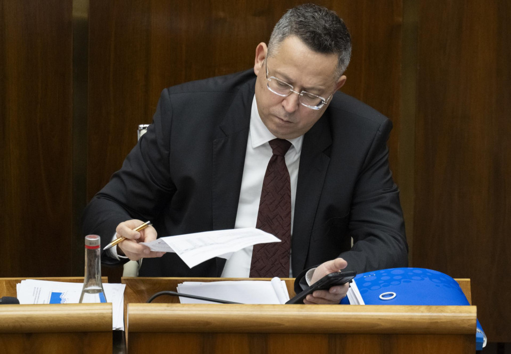 Na sn&iacute;mke minister financi&iacute; Ladislav Kamenick&yacute;. FOTO:TASR/M. Baumann