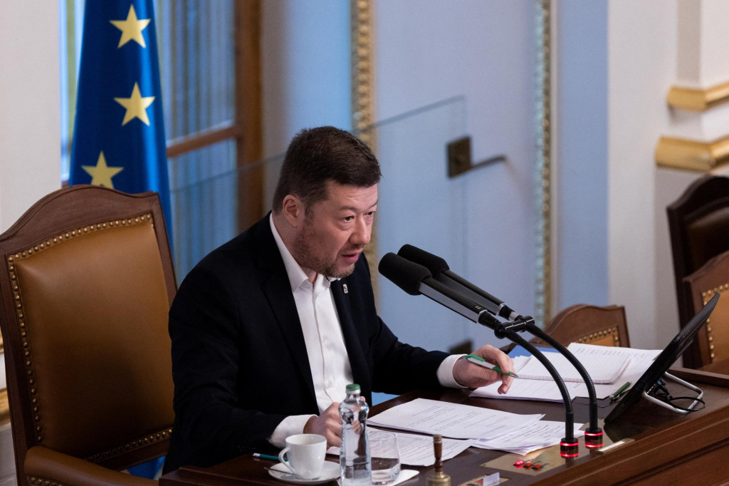Predseda Poslaneckej snemovne česk&eacute;ho parlamentu Tomio Okamura. FOTO: Reuters