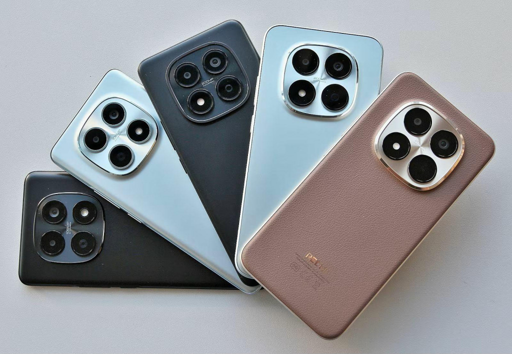 S&eacute;ria Xiaomi Redmi Note 15 &ndash; zľava: Redmi Note 15, Redmi Note 15 5G, Redmi Note 15 Pro, Redmi Note 15 Pro 5G, Redmi Note 15 Pro+ 5G