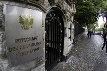 Rusk&eacute; veľvyslanectvo v Berl&iacute;ne. FOTO: Reuters