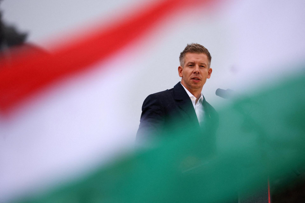 L&iacute;der opozičnej strany TISZA P&eacute;ter Magyar. FOTO: Reuters